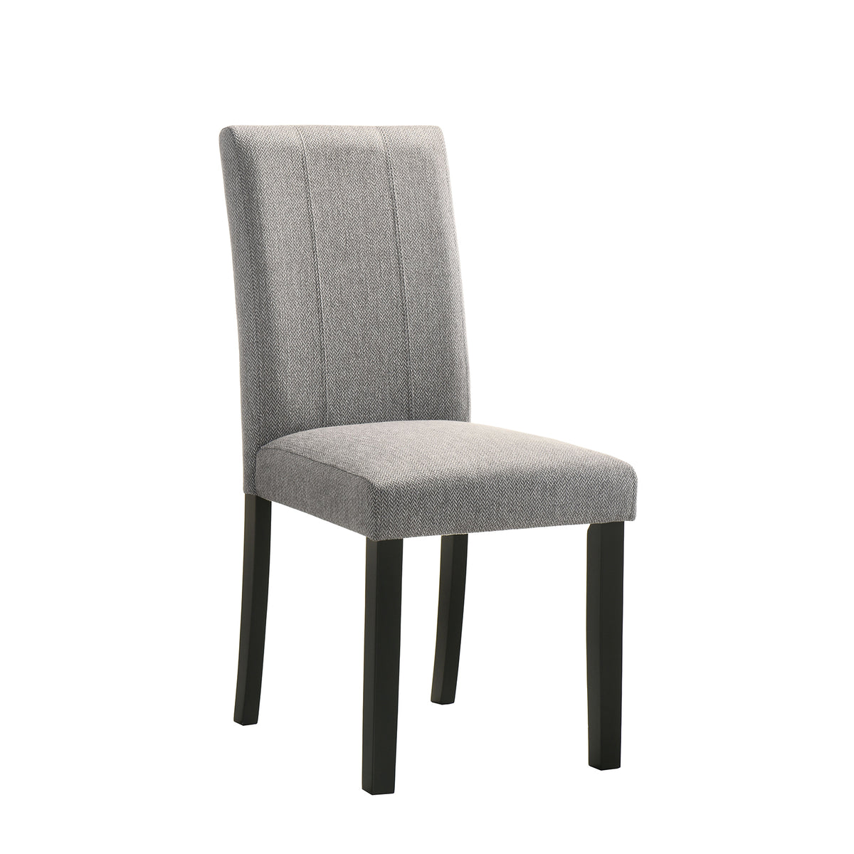 Amelio 59" Dining Table & Channel-Back Chairs - 2 Side Chairs