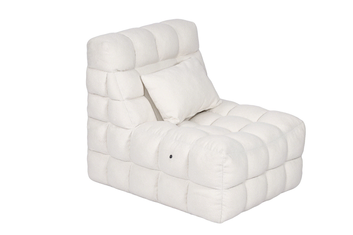 Kamili Biscuit-Tufted Vibrating Massage Lounge Chair โ view 10