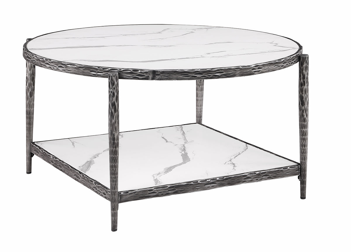 Kerna Contemporary Sintered Stone Coffee & End Tables - Coffee Table