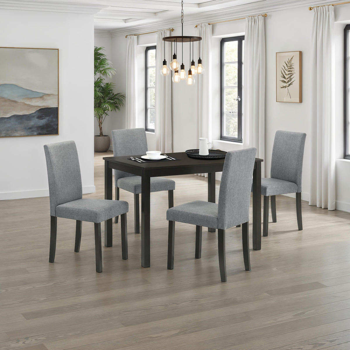 Worland Compact 5-Piece Dining Set - Table Only (43")