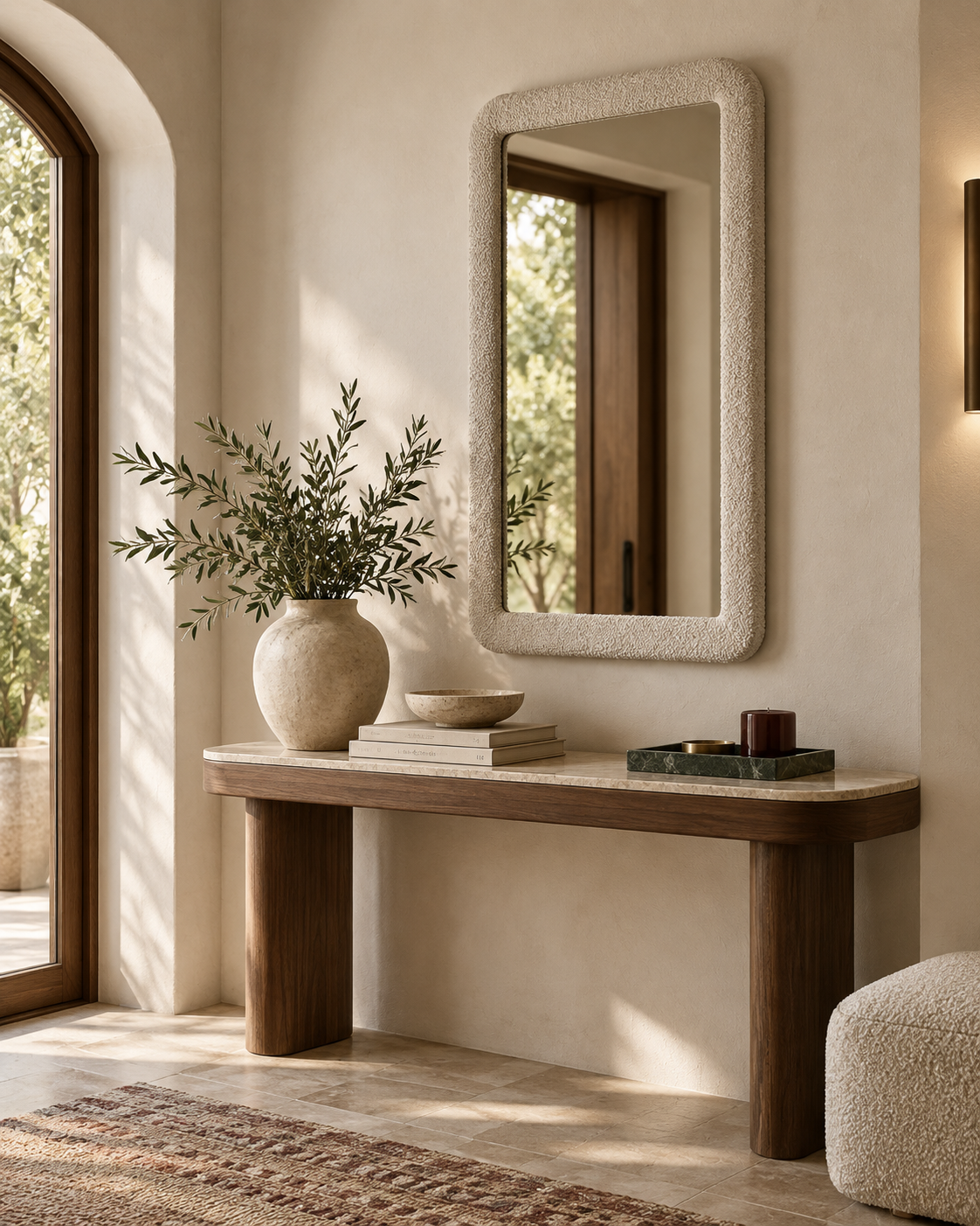 Heidi 43"X78" Upholstered Oversized Floor Mirror