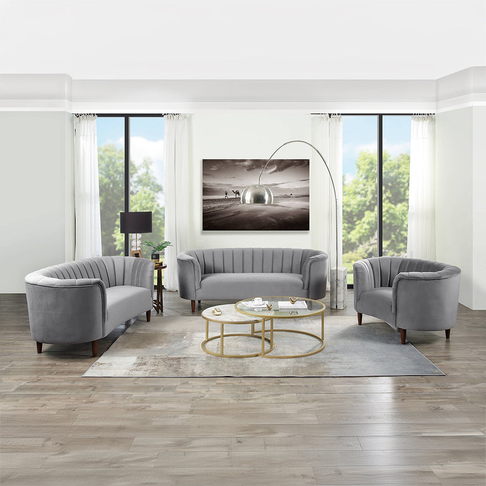 Millephri Mid-Century Velvet Seating