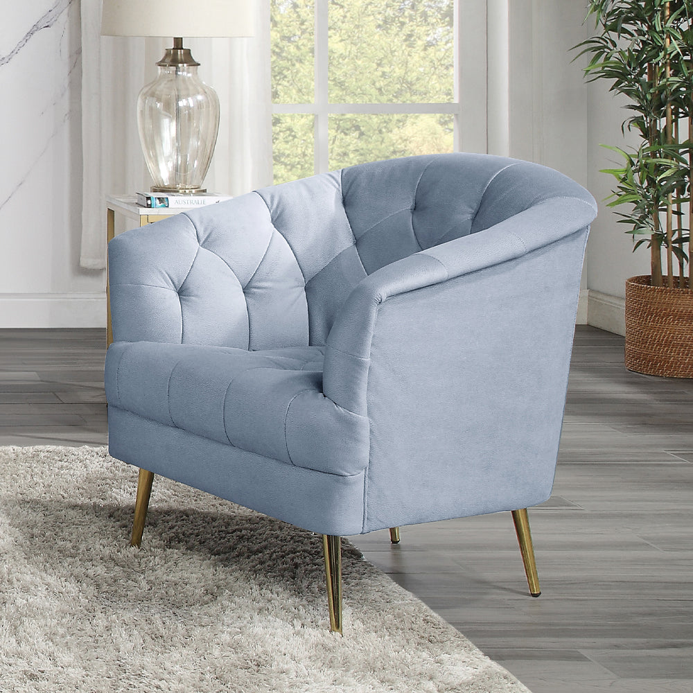 Bayram Curved Velvet Sofa & Chair