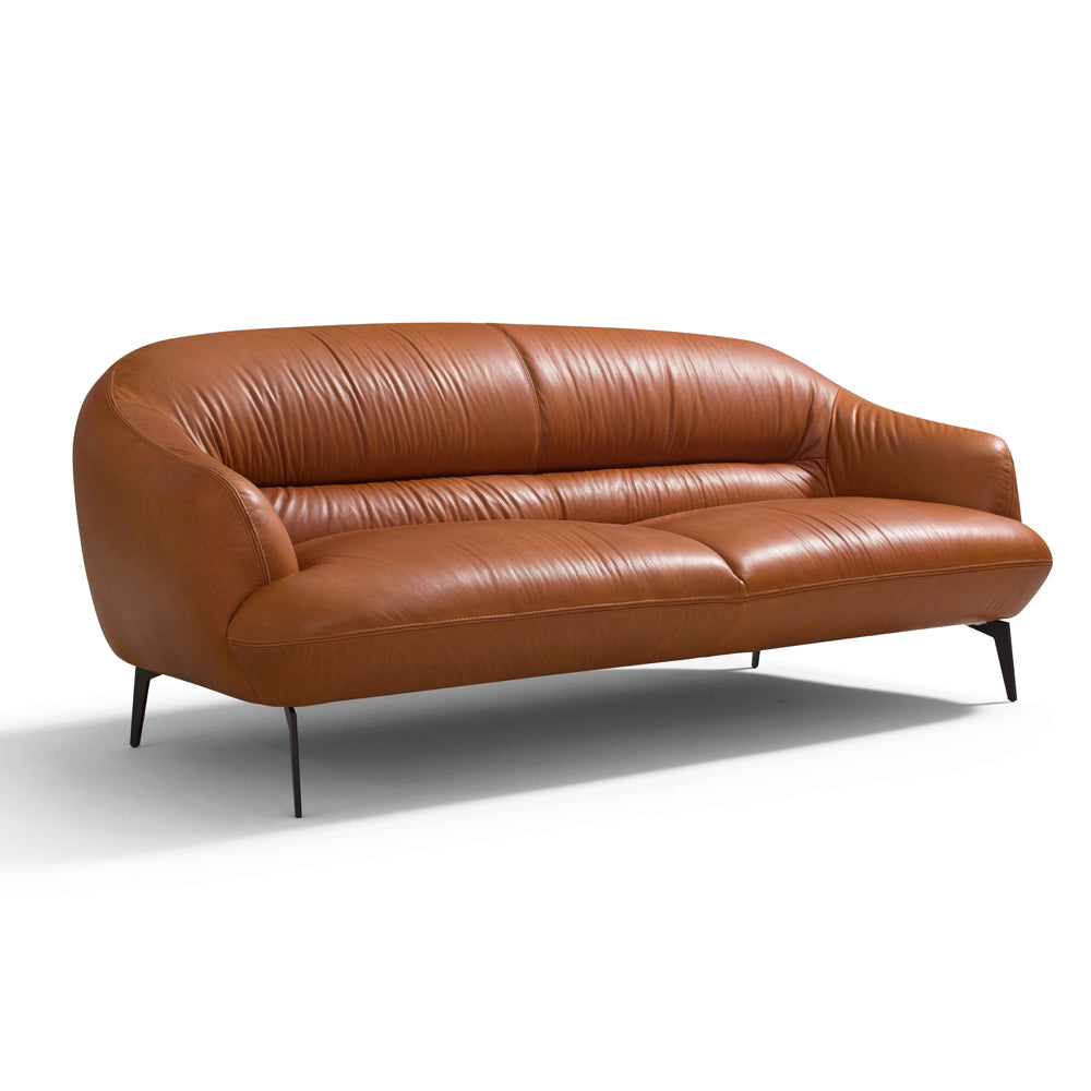 Leonia Italian Top Grain Leather Sofa, Loveseat & Chair