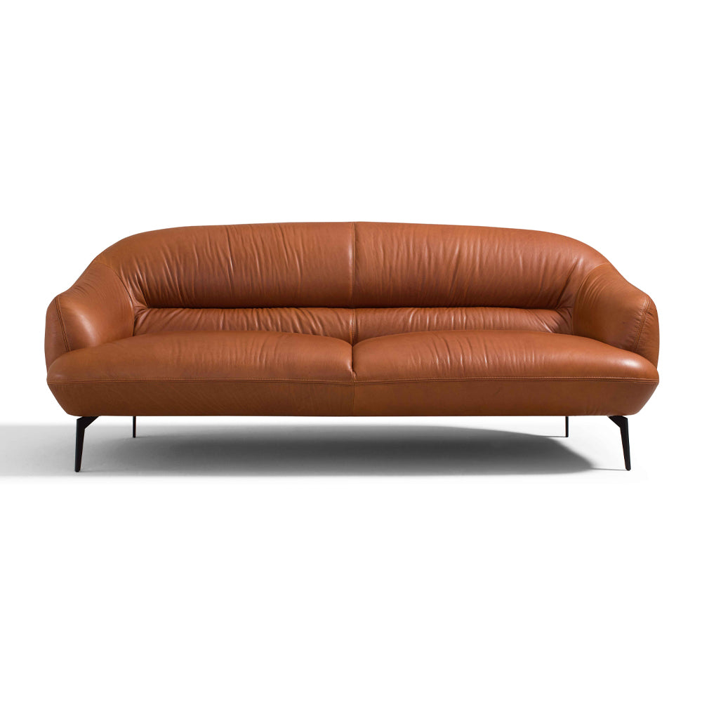 Leonia Italian Top Grain Leather Sofa, Loveseat & Chair