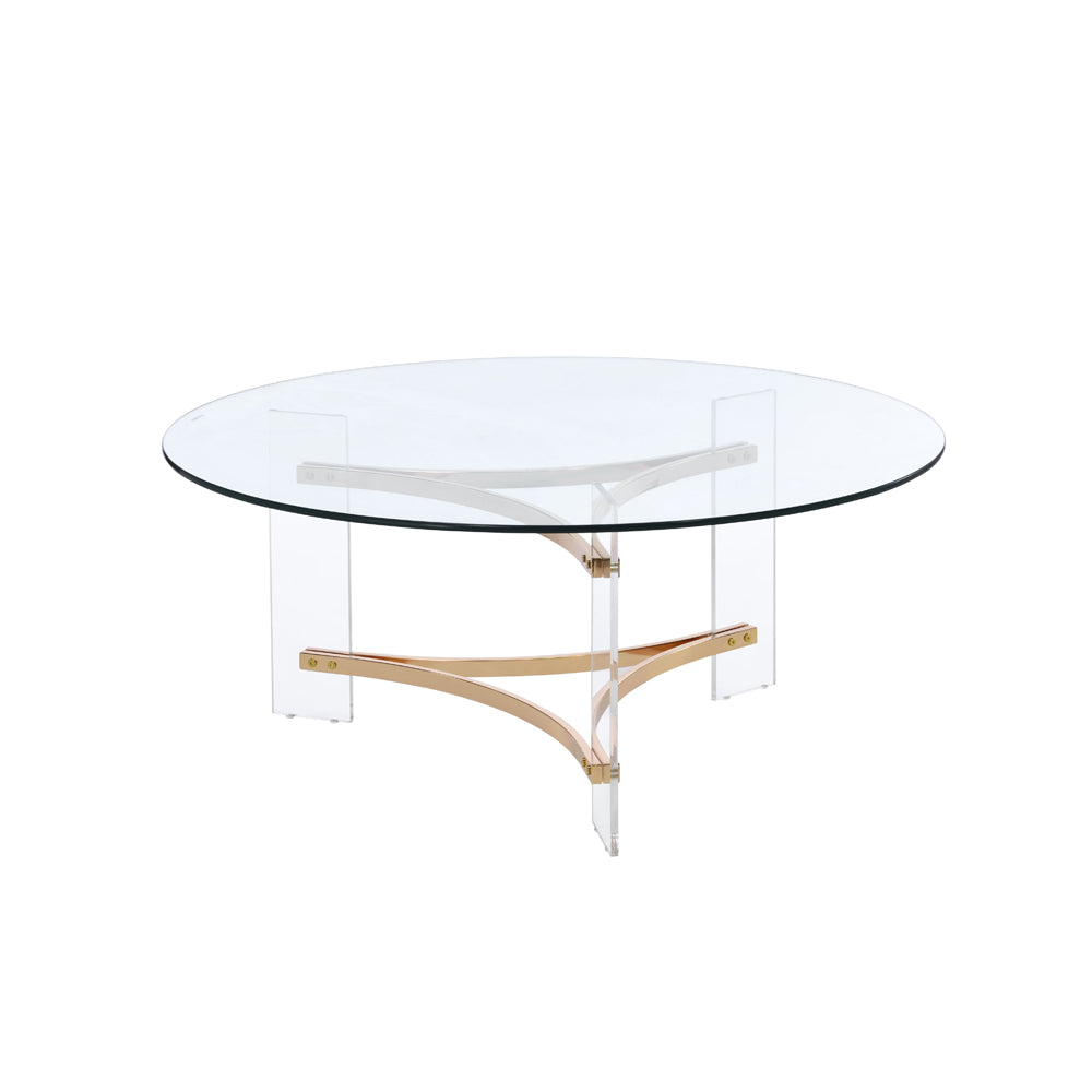 Sosi Round Glass Coffee & End Table