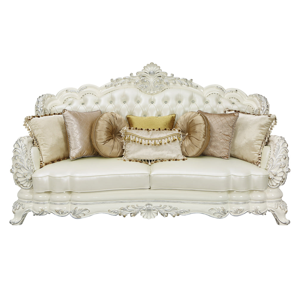 Adara Rococo Sofa, Loveseat & Chair
