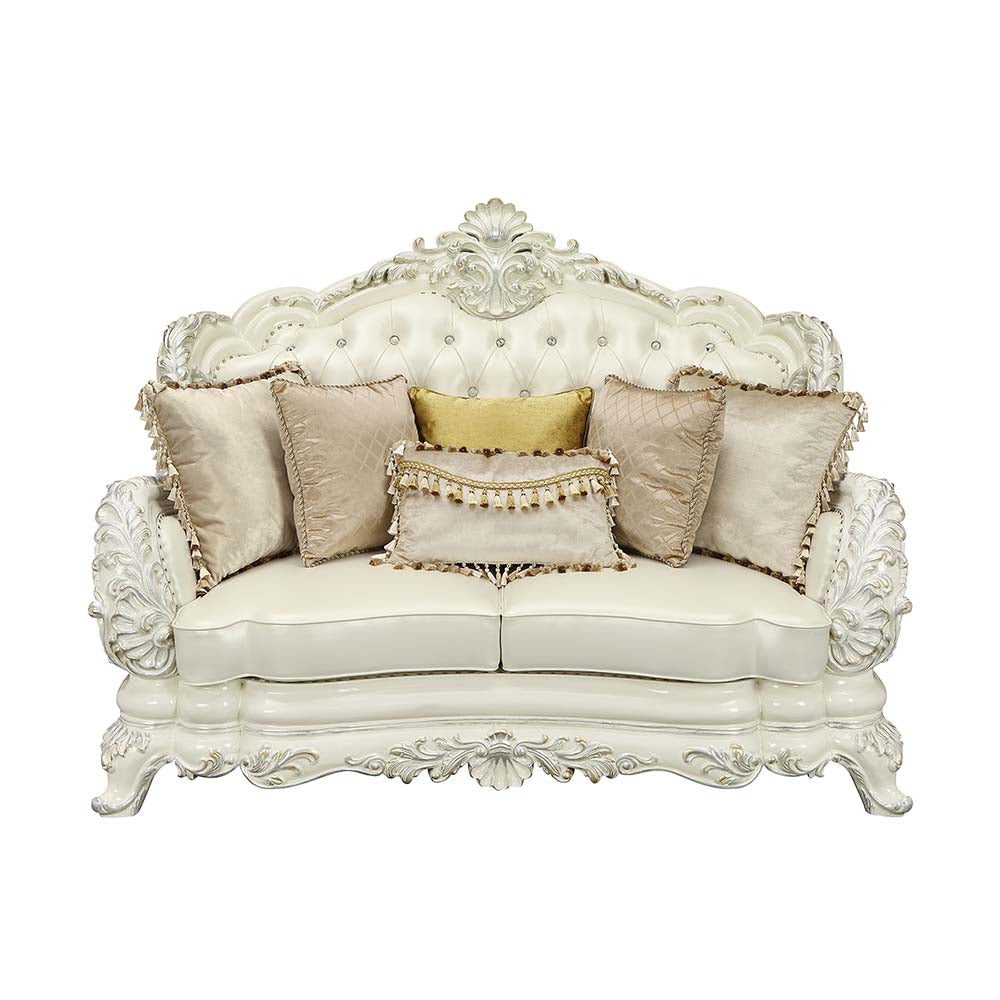 Adara Rococo Sofa, Loveseat & Chair