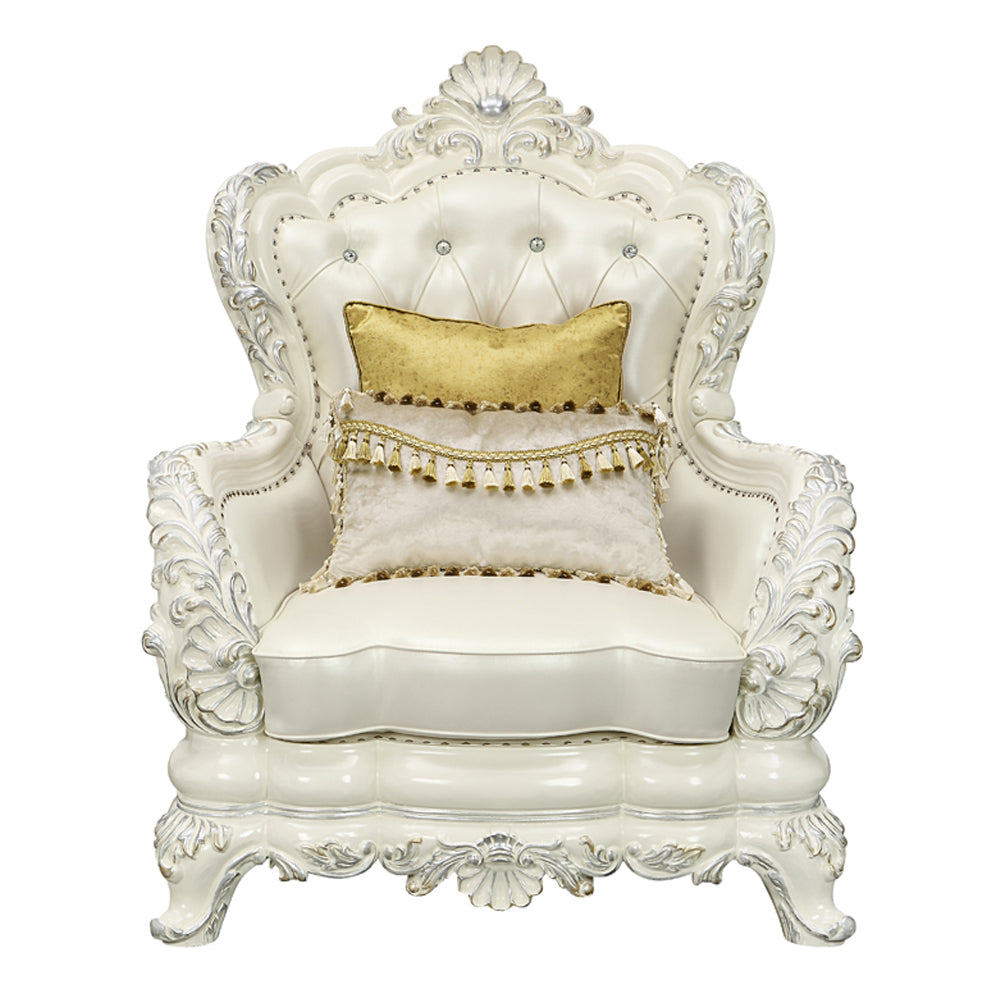 Adara Rococo Sofa, Loveseat & Chair
