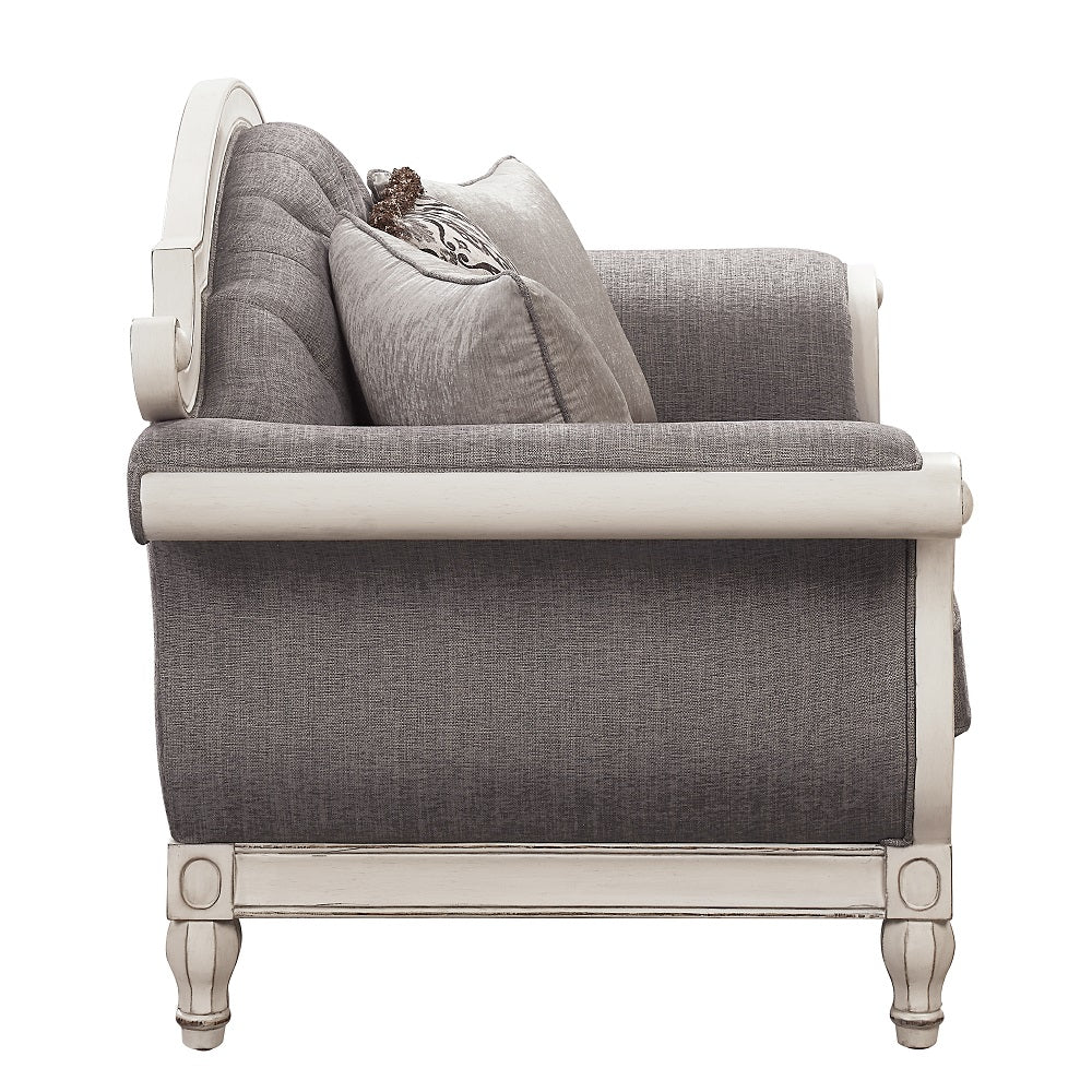 Florian Rolled Arm Sofa, Loveseat & Chair