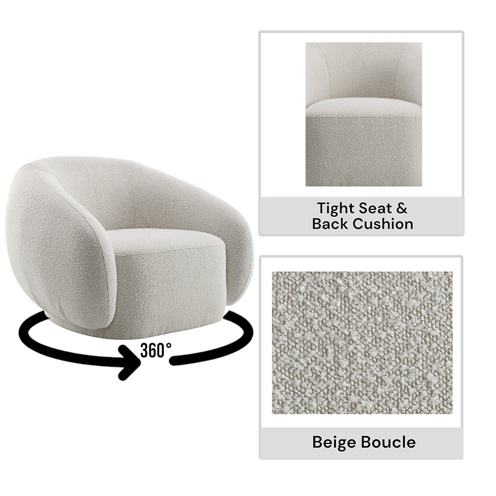 Isabel Swivel Accent Chair