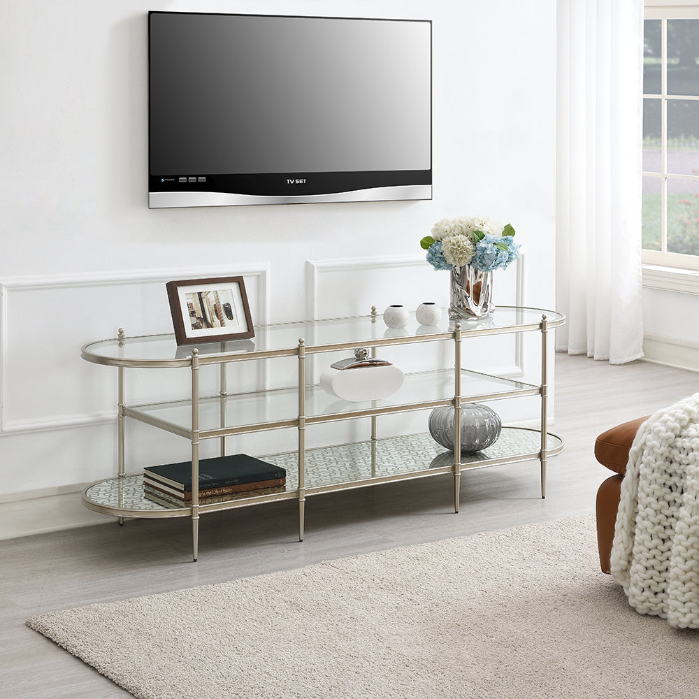 Zaba Glass Top Occasional Tables & TV Stand