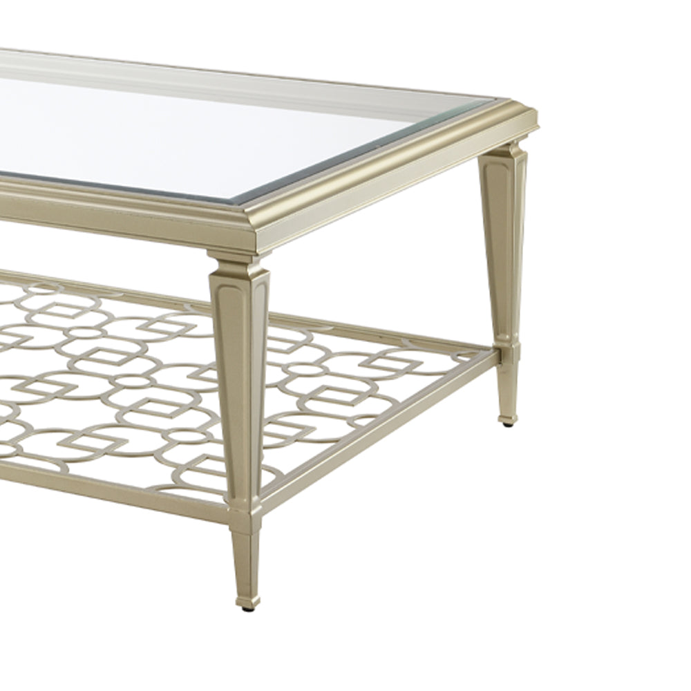 Zaba Glass Top Occasional Tables & TV Stand