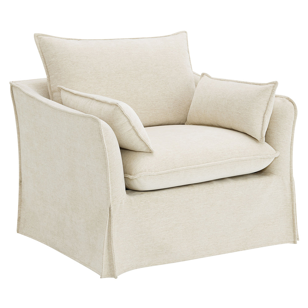 Shane Slipcovered Sofa, Loveseat & Chair