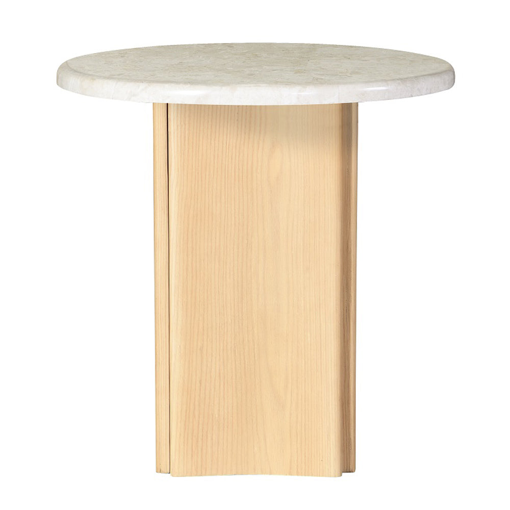 Qwin Round Marble-Top Coffee & End Tables