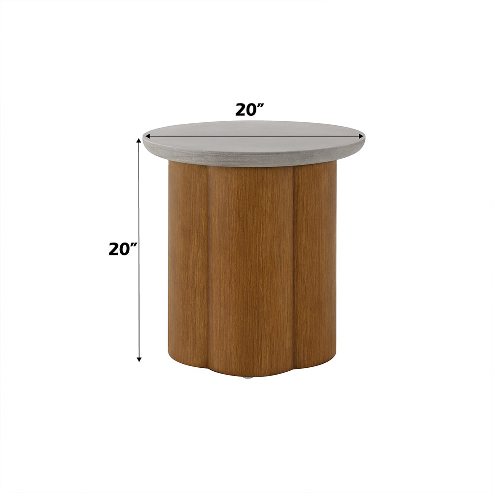 Evelyn Round End Table