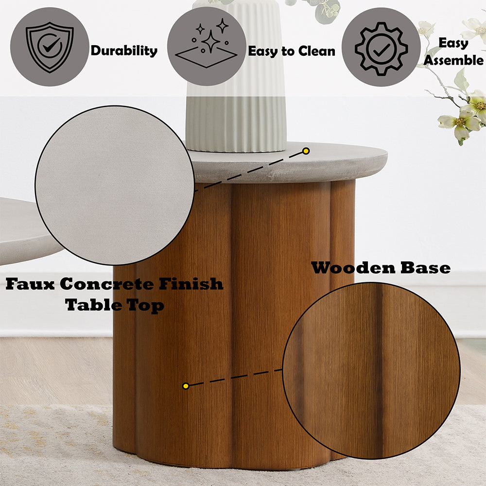 Evelyn Round End Table