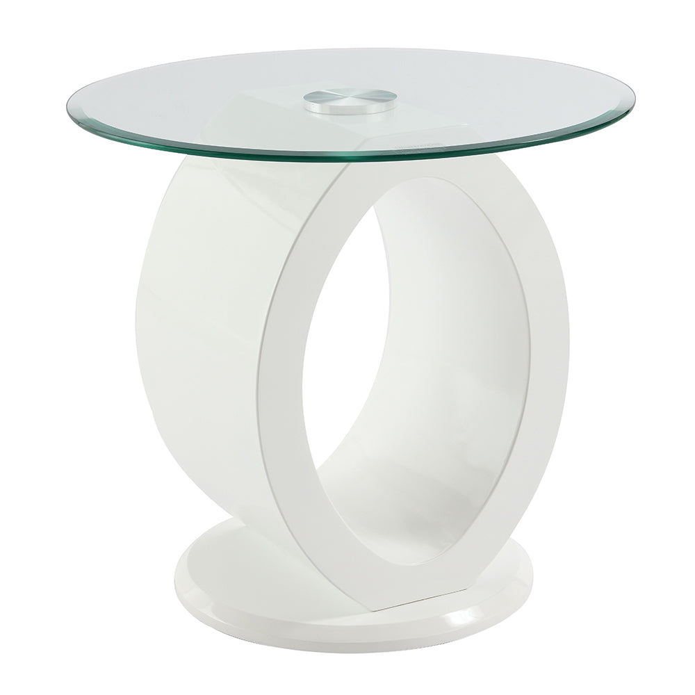 Larry Glass Top End & Sofa Tables