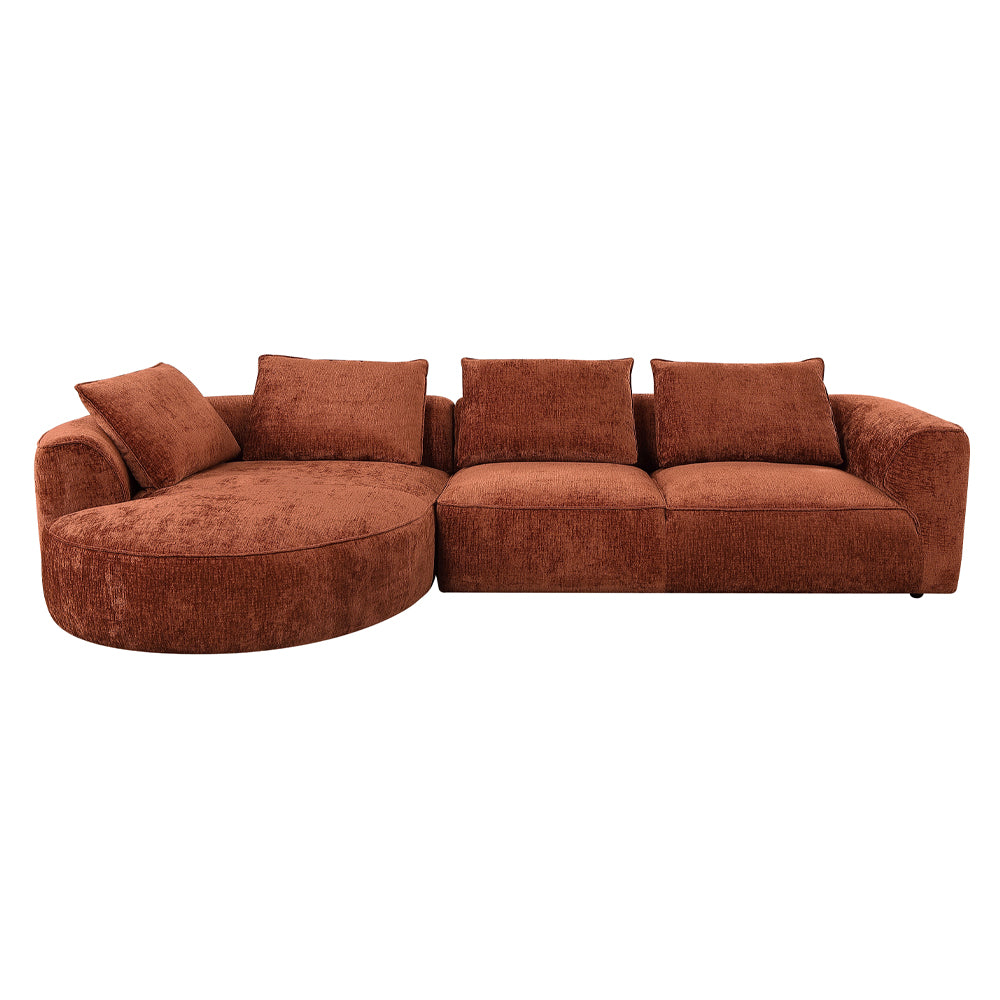 Aceso Sectional Sofa with 4 Pillows