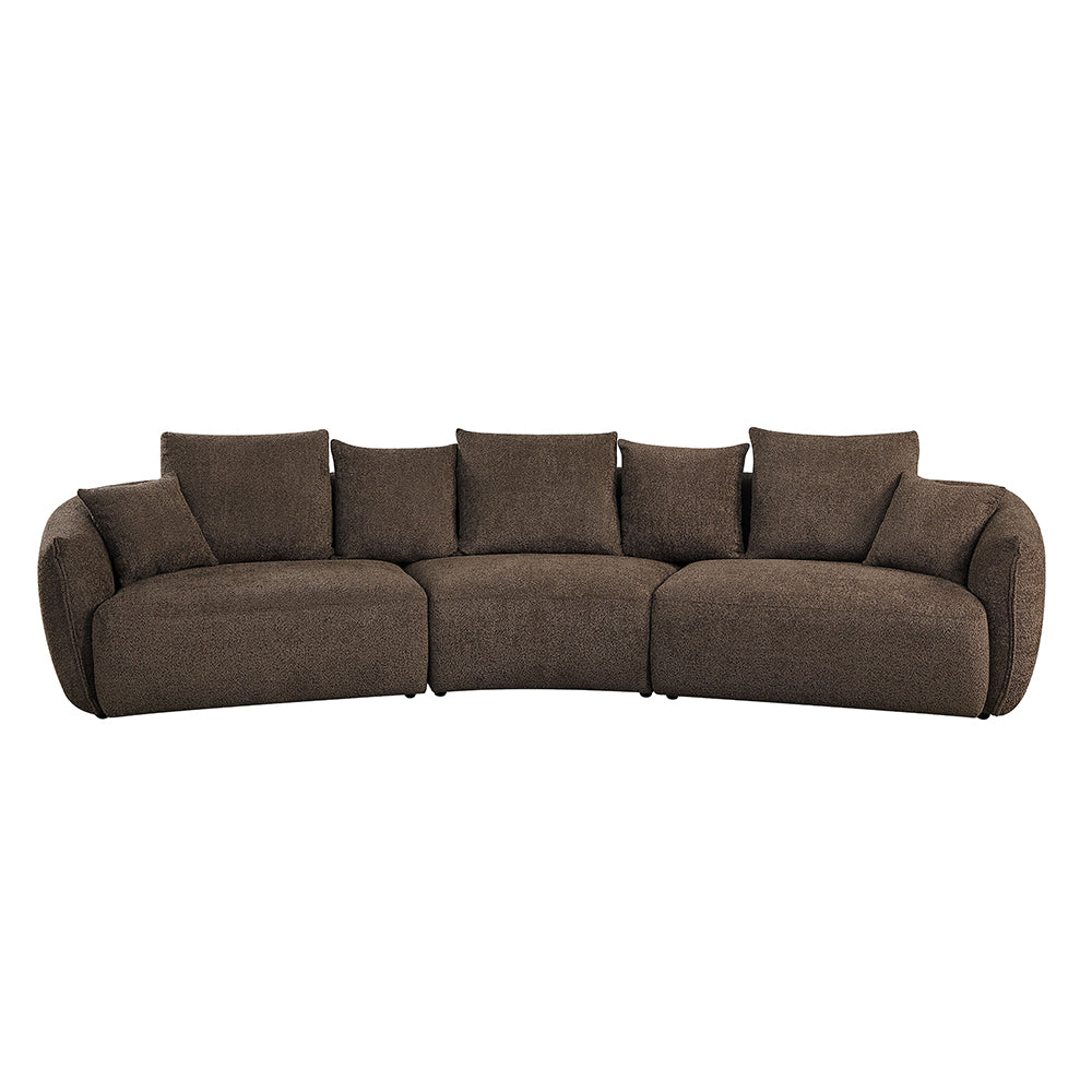 Bash Curved Boucle Sofa