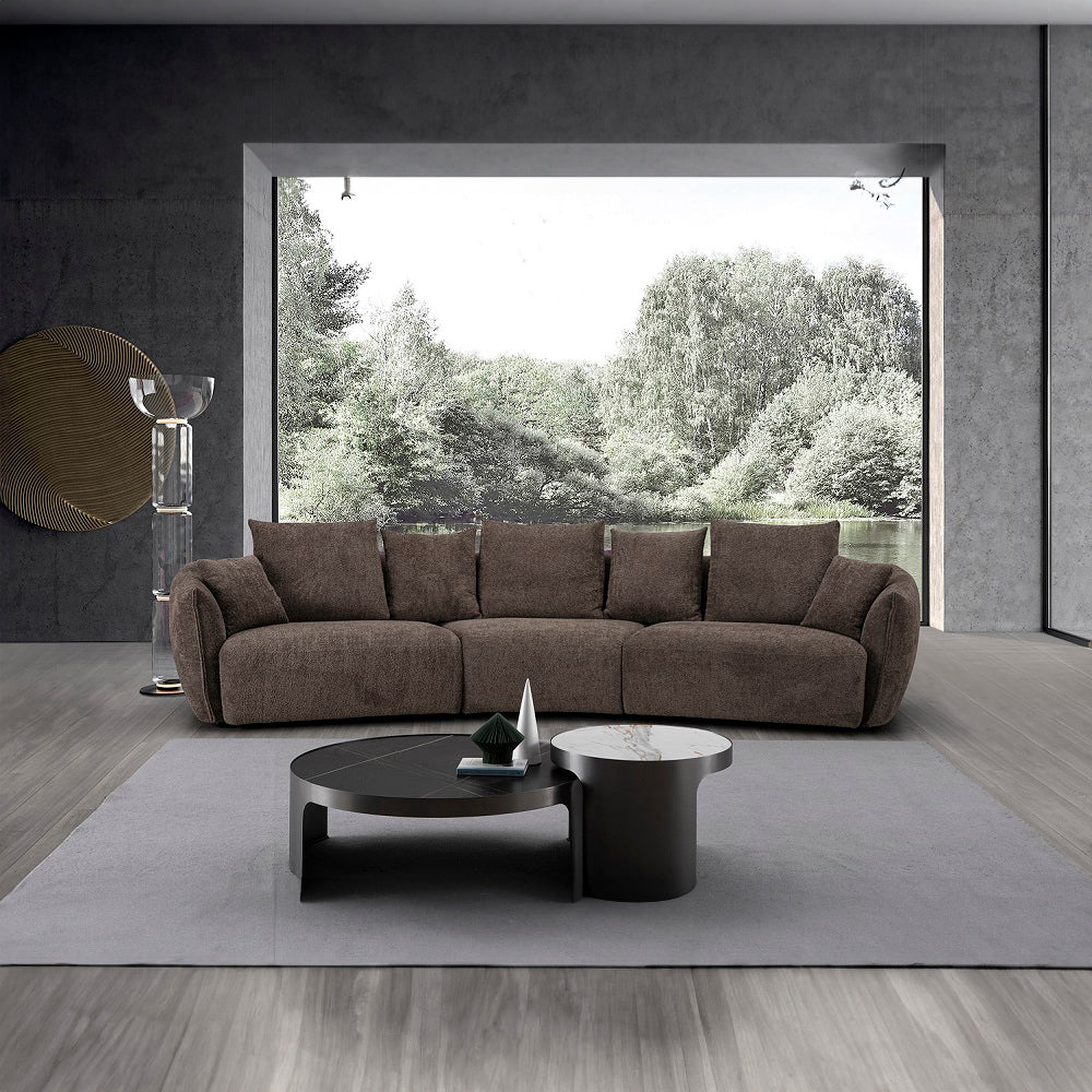 Bash Curved Boucle Sofa