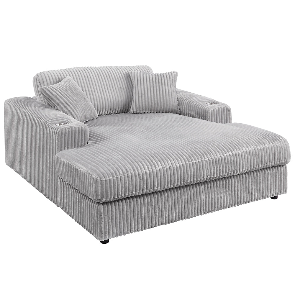 Hilde Corduroy Sectional Sofa & Chaise