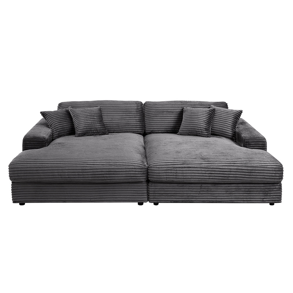 Hilde Corduroy Sectional Sofa & Chaise