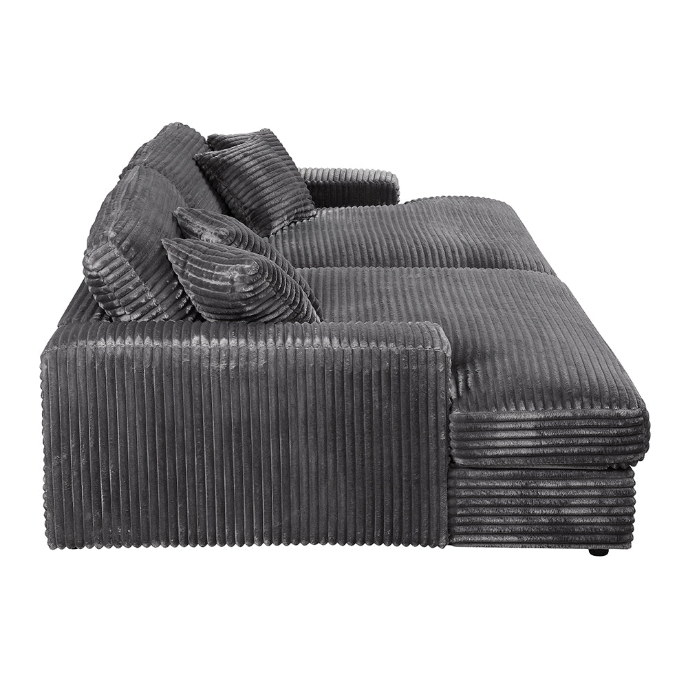 Hilde Corduroy Sectional Sofa & Chaise