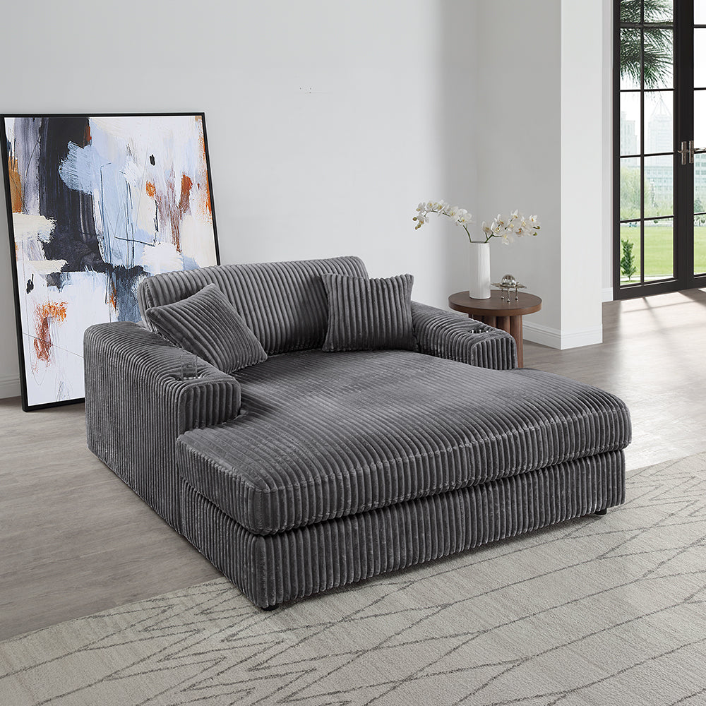 Hilde Corduroy Sectional Sofa & Chaise