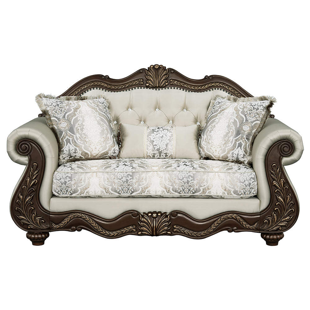 Pierce Traditional Loveseat, Chair & Coffee Table