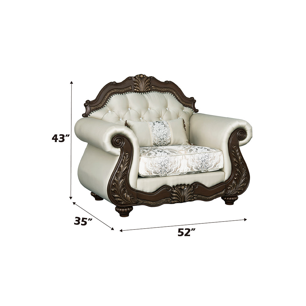 Pierce Traditional Loveseat, Chair & Coffee Table