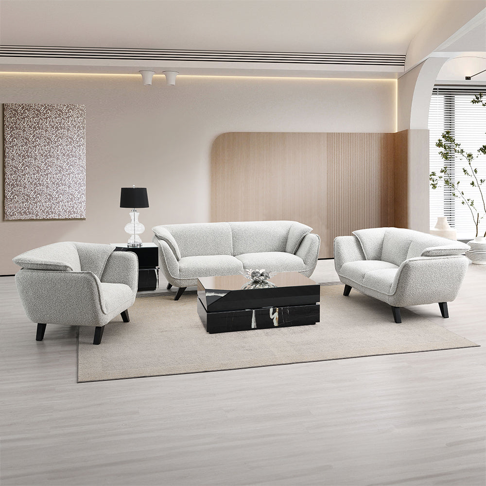 Nayeli Mid-Century Sofa, Loveseat & Chair