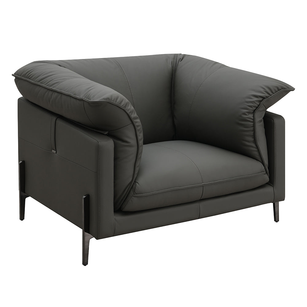 Tadi Modern Leather Sofa, Loveseat & Chair