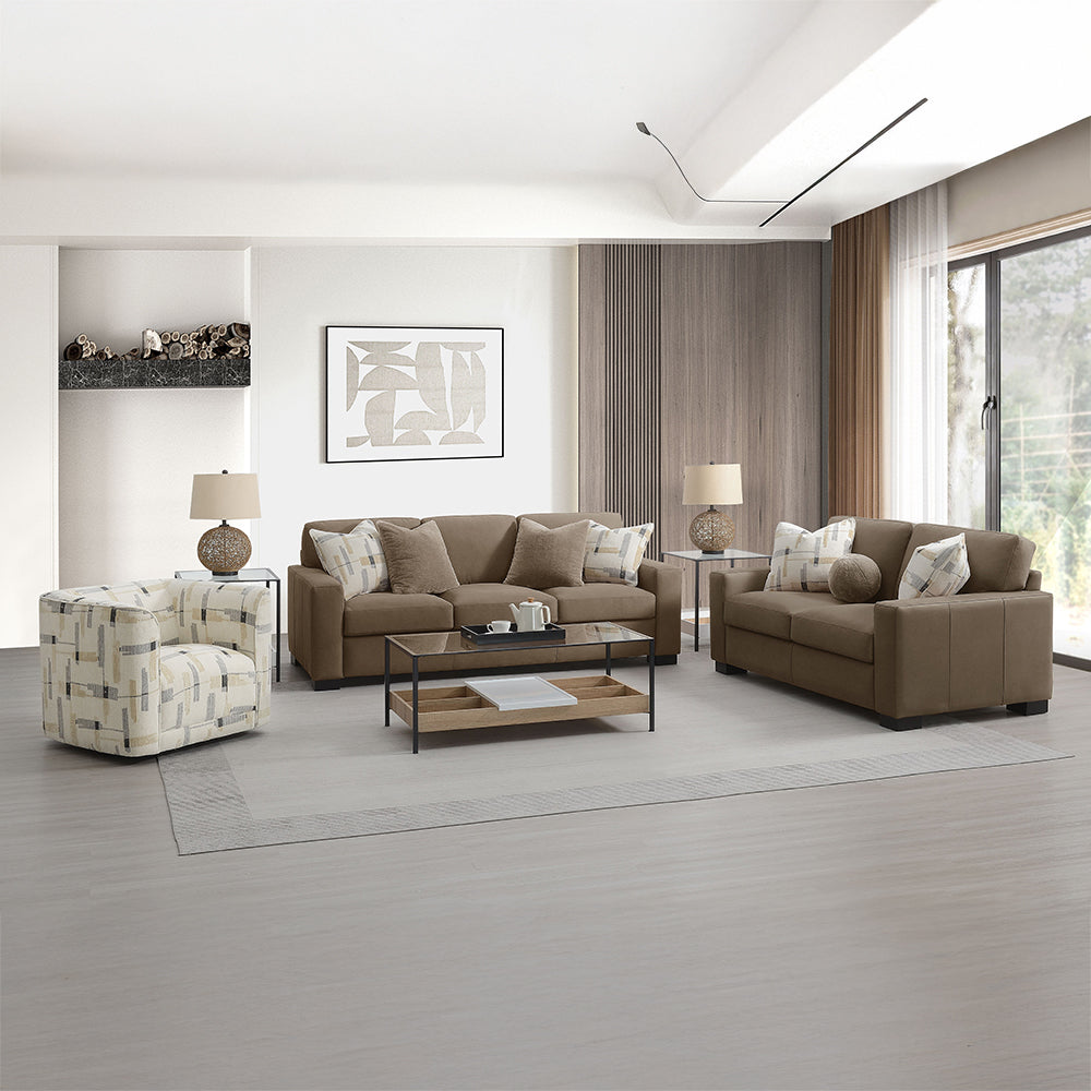 Darya Sofa, Loveseat & Swivel Chair