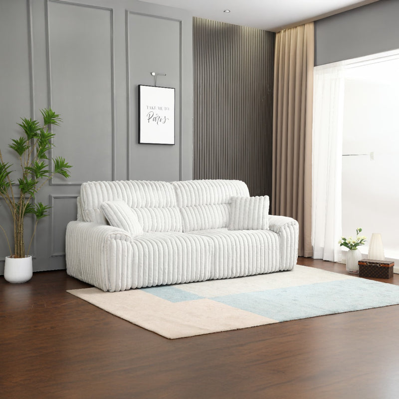 Jaya Power Motion Sofa - Sleeper, USB & Wireless Charging in Mondo Gray Corduroy