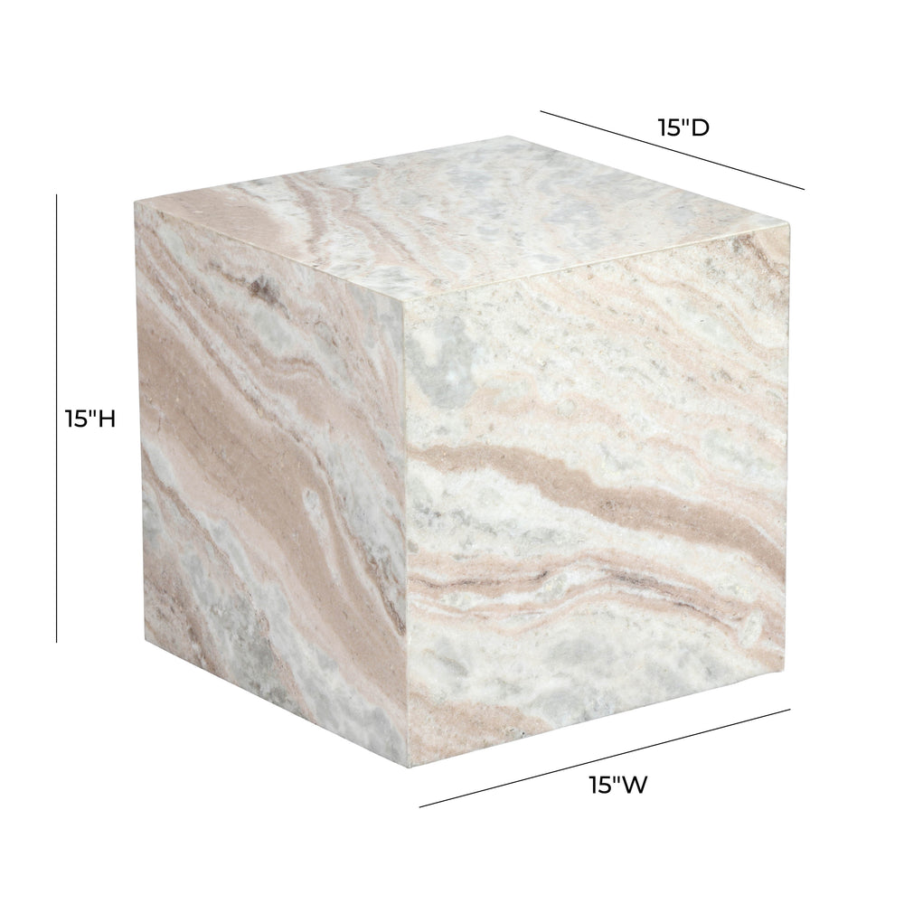 Keira Marble Side Table dimensions