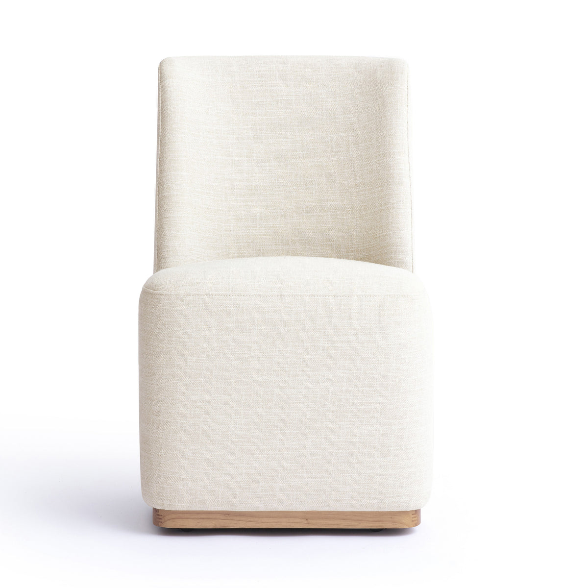 Melissa Performance Fabric Rolling Dining Chair - View 3