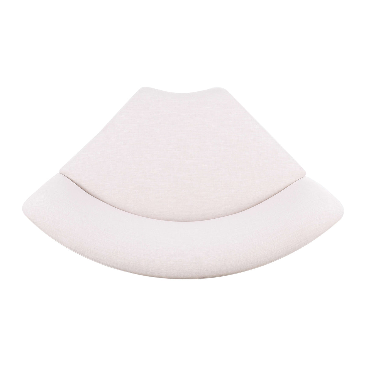 Gorge modular corner wedge top view showing seat depth and corner shape