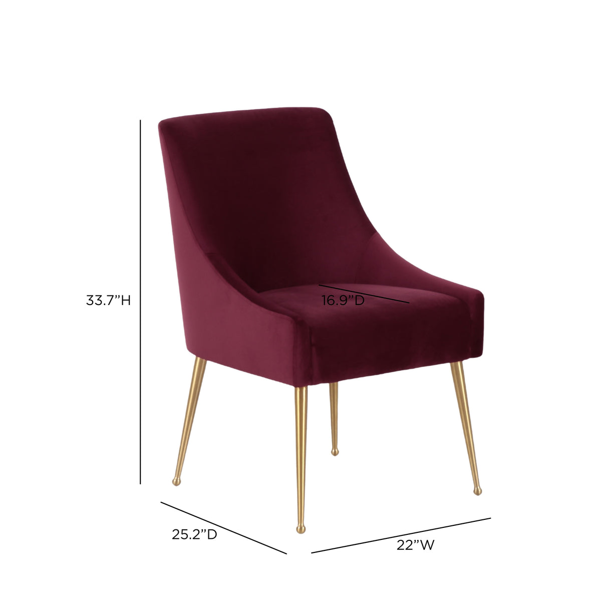Beatrix Performance Velvet Dining Chair - View 18