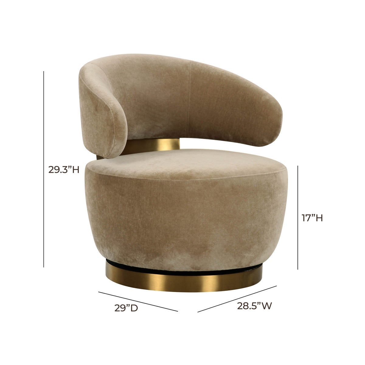 Austin Swivel Accent Chair - View 24