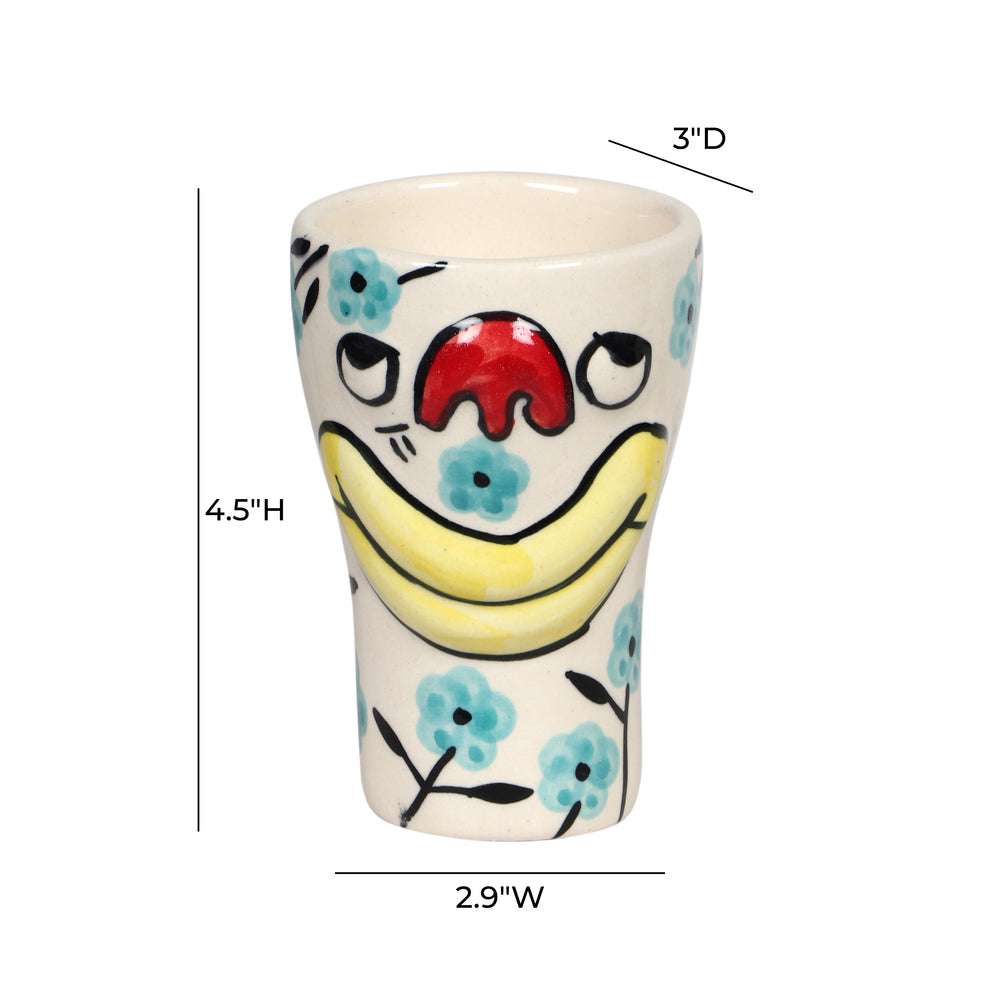 Velma 'Daydreamer' Ceramic Glasses - Set of 4 dimensions