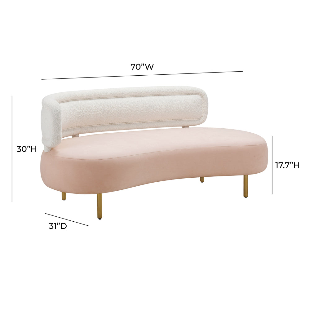 Tischa 70" Upholstered Sofa dimensions