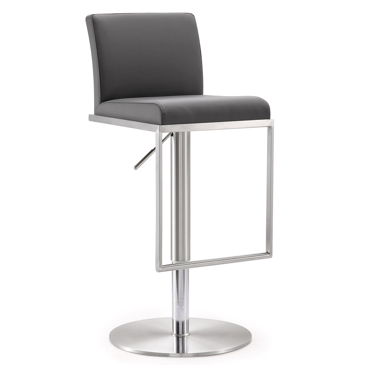 Amalfi Performance Vegan Leather Adjustable Stool - View 18