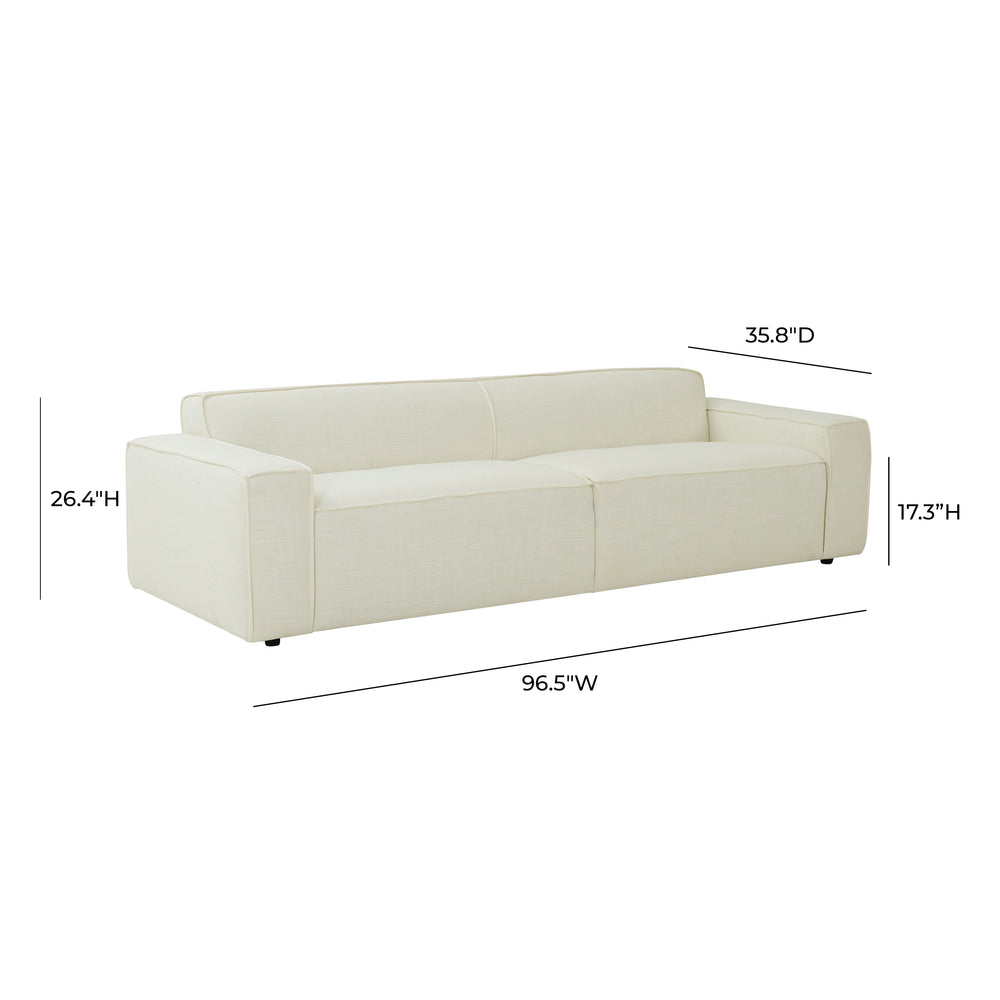 Olafur 96.5" Upholstered Sofa dimensions