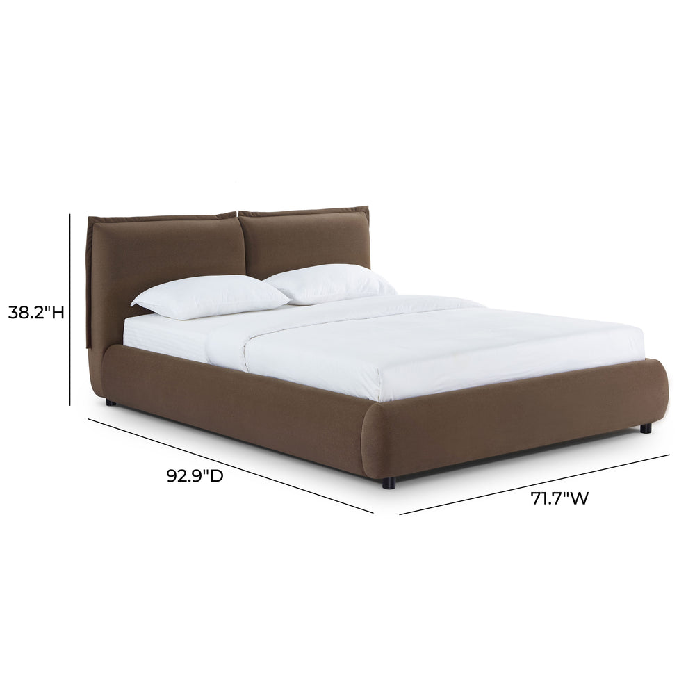 Mel Faux Mohair Velvet Bed dimensions