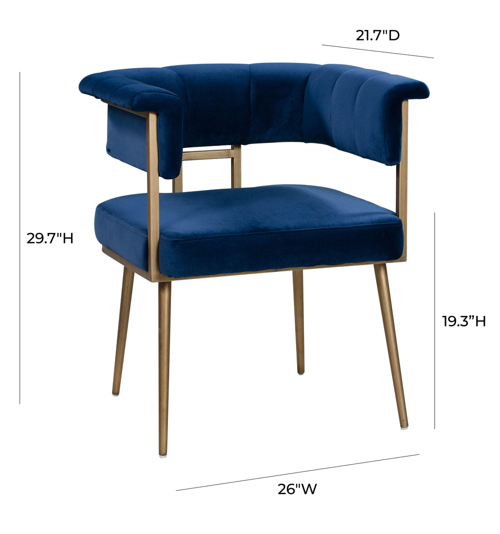 Astrid Velvet Dining Chair dimensions