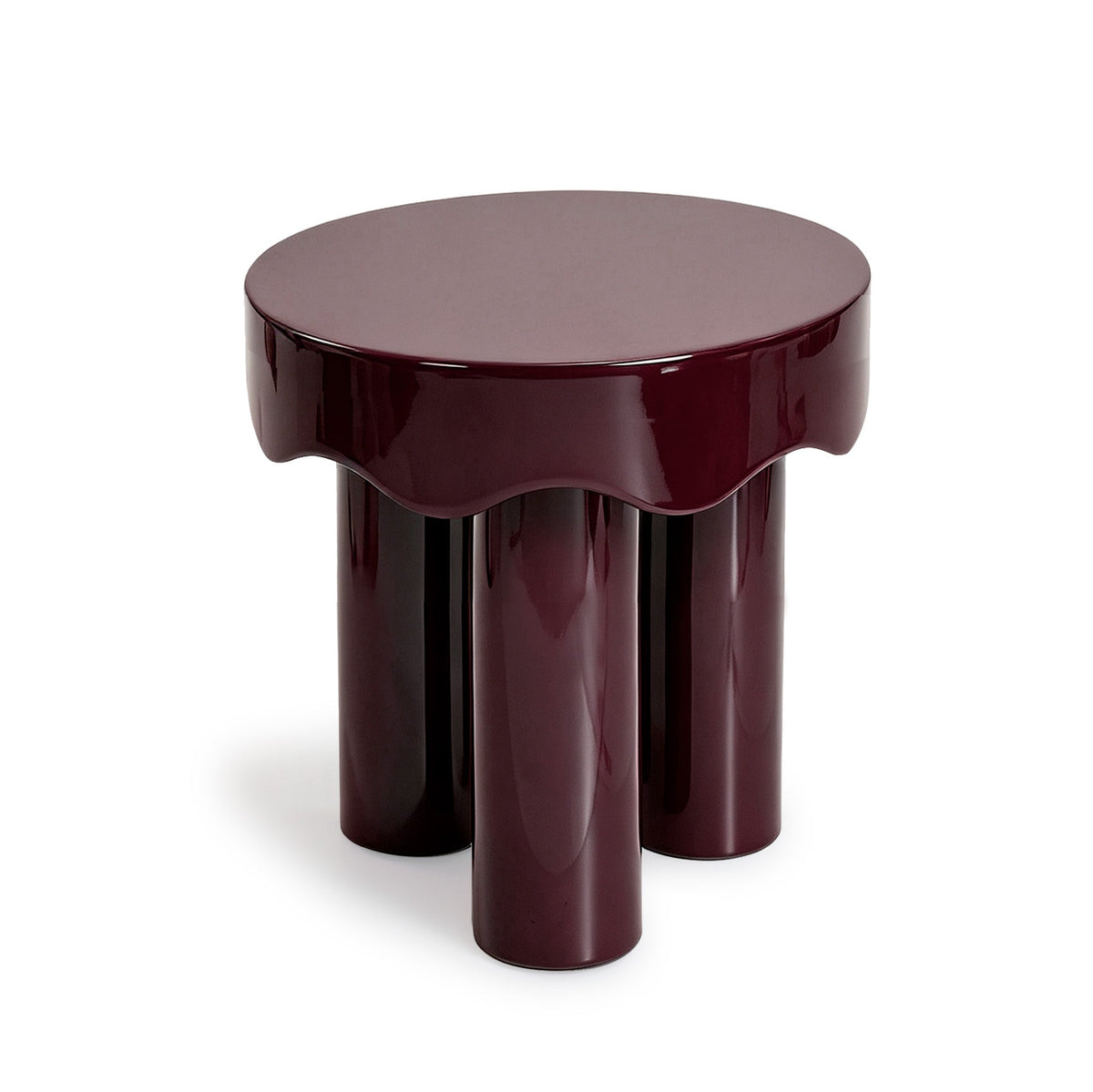 Complete set overview of the Casper high gloss nesting side table pair