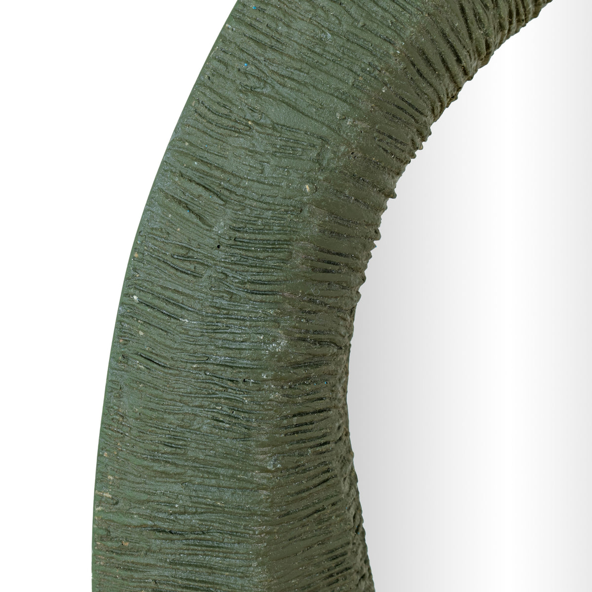 Orpheus 22"X28" Ribbed Forest Green Fiberglass Thick Wall Mirror - View 4