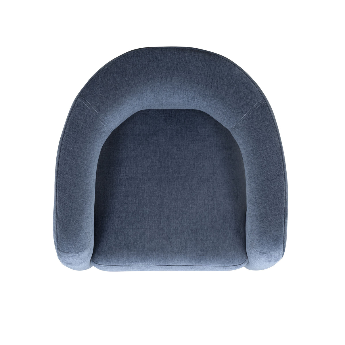 Full perspective of FOAK Malone velvet occasional chair