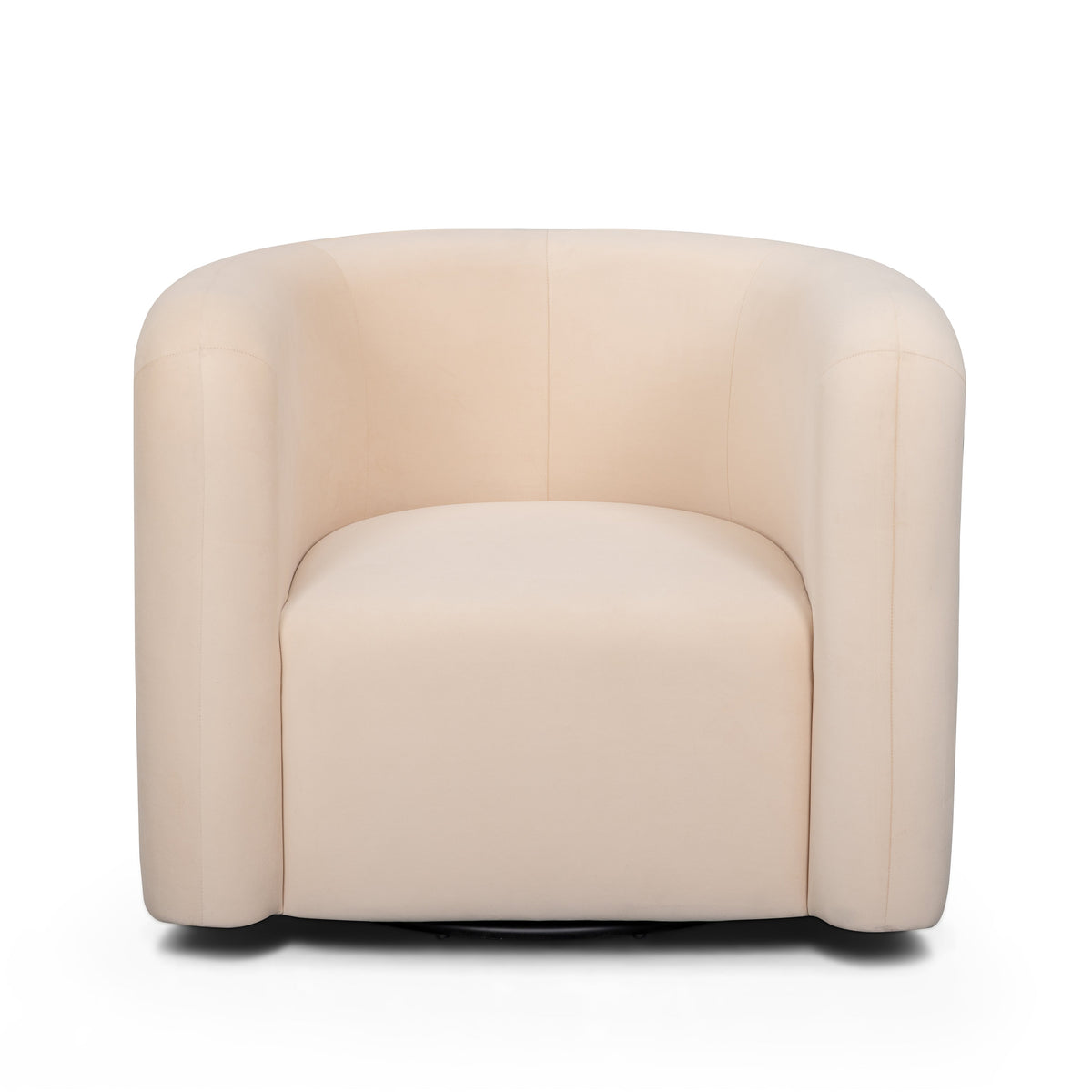 Curves Performance Velvet Swivel Accent Chair - View 18